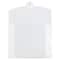 JAM Paper Clear Frost Plastic Portfolio with Circular Tuck Flap Closure 8.5" x 6.5"